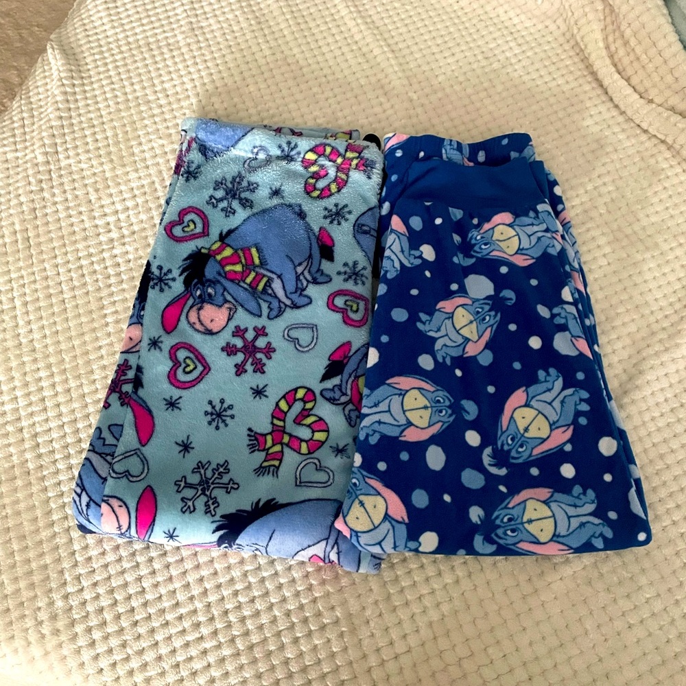 Lot of 2 XL Eeyore Disney pajama pants